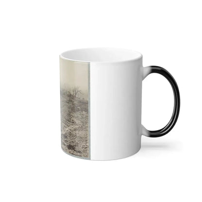 The Stone-Wall  at Foot of Marye's Heights Held by Cobb's Brigade, C.S.A., Dec. 13, 1862(2) (U.S. Civil War) Color Changing Coffee Mug 11oz - Go Mug Yourself