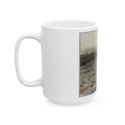 The Stone-Wall  At Foot Of Marye's Heights Held By Cobb's Brigade, C.S.A., Dec. 13, 1862(2) (U.S. Civil War) White Coffee Mug - Go Mug Yourself