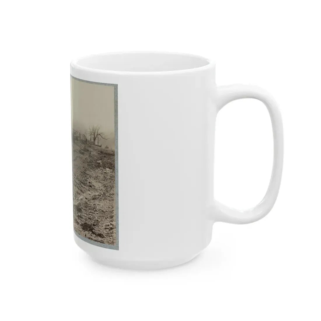 The Stone-Wall  At Foot Of Marye's Heights Held By Cobb's Brigade, C.S.A., Dec. 13, 1862(2) (U.S. Civil War) White Coffee Mug - Go Mug Yourself
