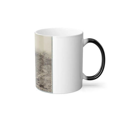 The Stone-Wall at Foot of Marye's Heights Held by Cobb's Brigade, C.S.A., Dec. 13, 1862(2) (U.S. Civil War) Color Changing Coffee Mug 11oz-Go Mug Yourself
