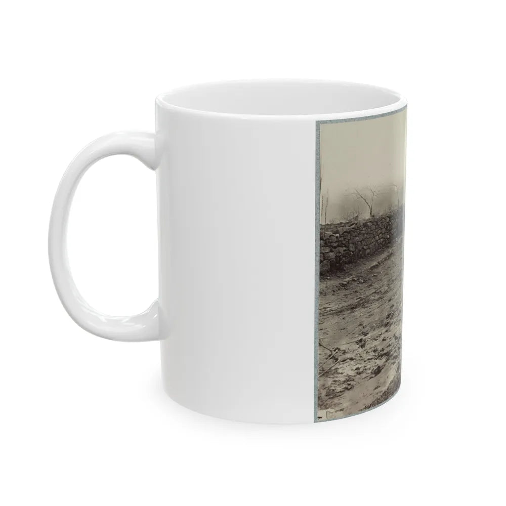 The Stone-Wall At Foot Of Marye's Heights Held By Cobb's Brigade, C.S.A., Dec. 13, 1862(2) (U.S. Civil War) White Coffee Mug-Go Mug Yourself