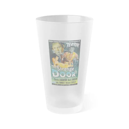 THE STRANGE DOOR 1951 Movie Poster - Frosted Pint Glass 16oz Default Title - Go Mug Yourself