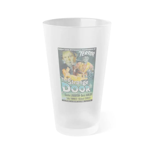 THE STRANGE DOOR 1951 Movie Poster - Frosted Pint Glass 16oz Default Title - Go Mug Yourself