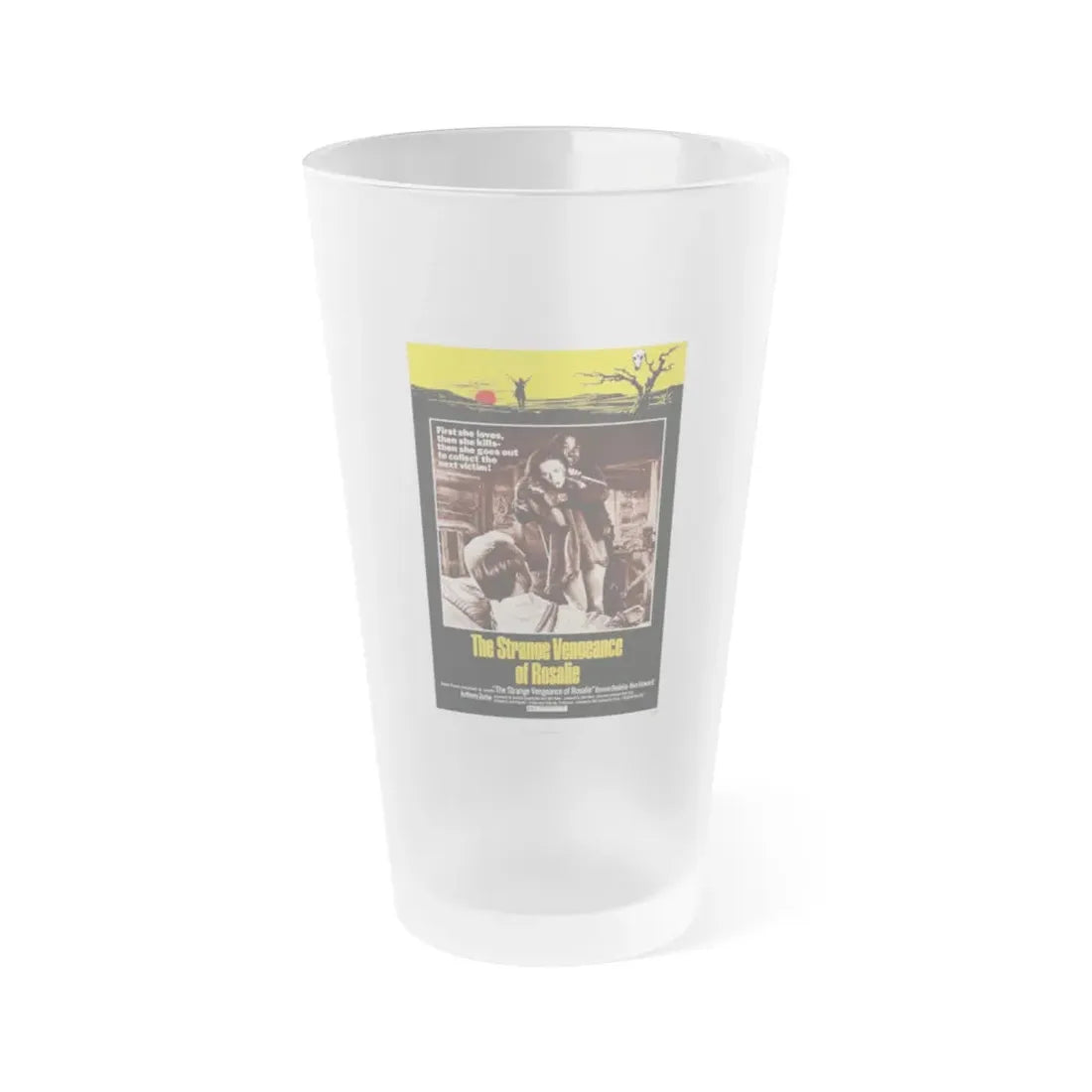 THE STRANGE VENGEANCE OF ROSALIE 1972 Movie Poster - Frosted Pint Glass 16oz 16oz Frosted - Go Mug Yourself
