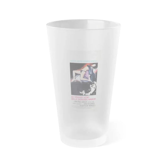 THE STRANGE VICE OF MRS. WARDH 1971 Movie Poster - Frosted Pint Glass 16oz 16oz Frosted - Go Mug Yourself