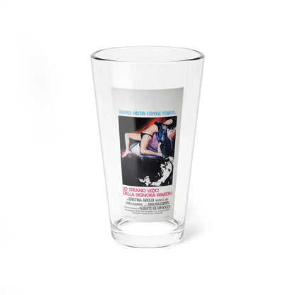 THE STRANGE VICE OF MRS. WARDH 1971 Movie Poster - Pint Glass 16oz 16oz - Go Mug Yourself