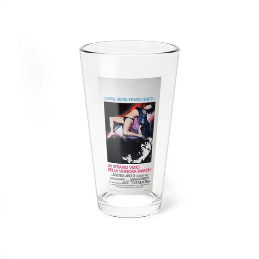 THE STRANGE VICE OF MRS. WARDH 1971 Movie Poster - Pint Glass 16oz 16oz - Go Mug Yourself