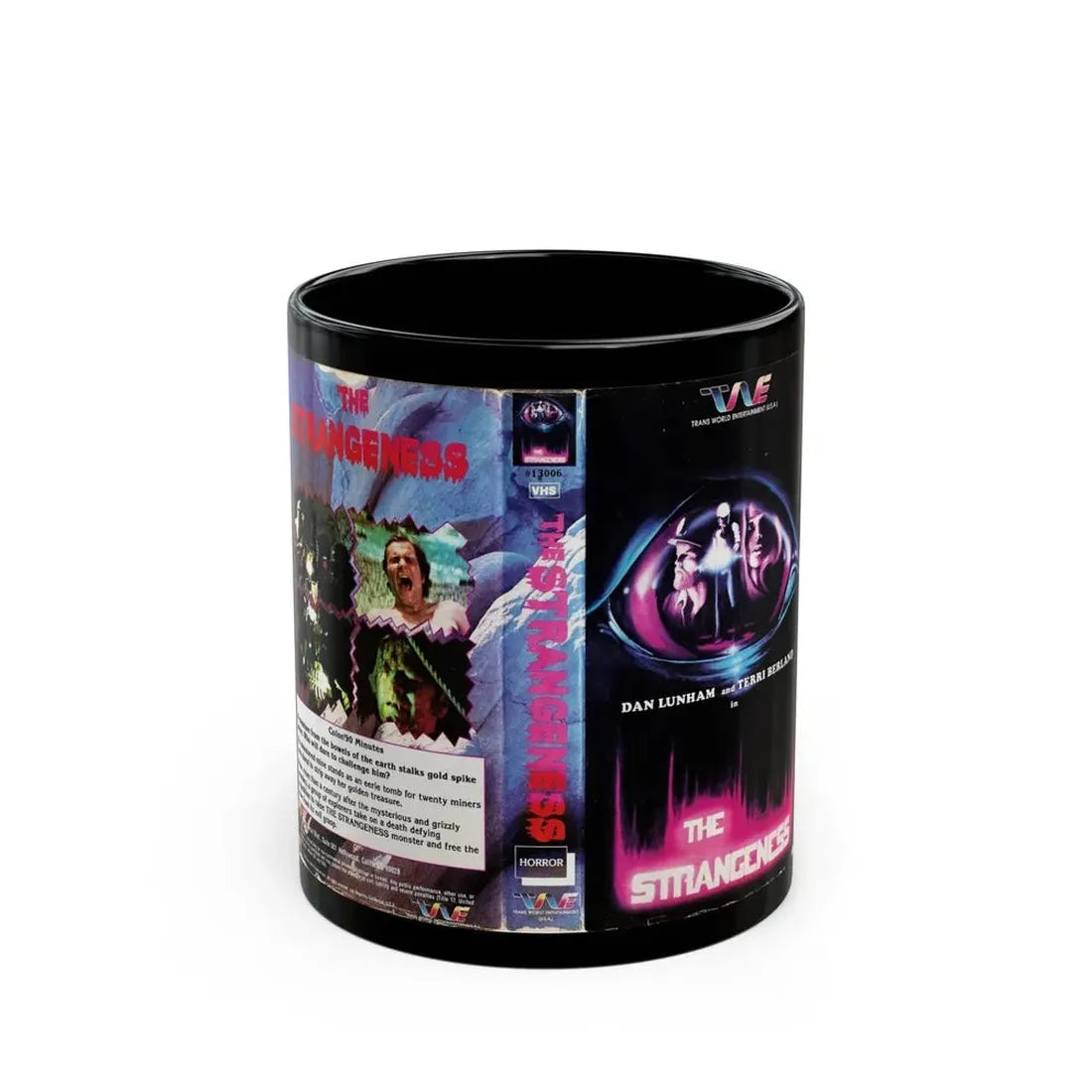 THE STRANGENESS (VHS COVER) - Black Coffee Mug 11oz - Go Mug Yourself