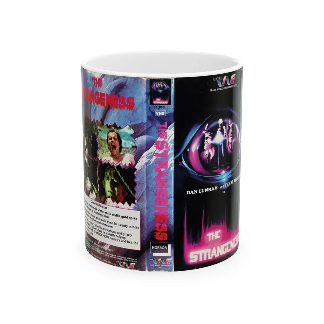 THE STRANGENESS (VHS COVER) - White Coffee Mug 11oz - Go Mug Yourself