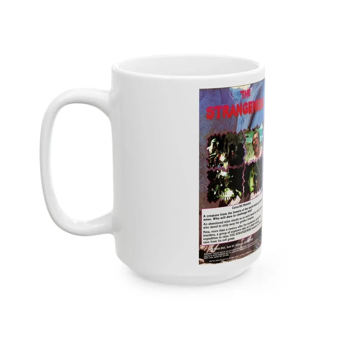 THE STRANGENESS (VHS COVER) - White Coffee Mug - Go Mug Yourself