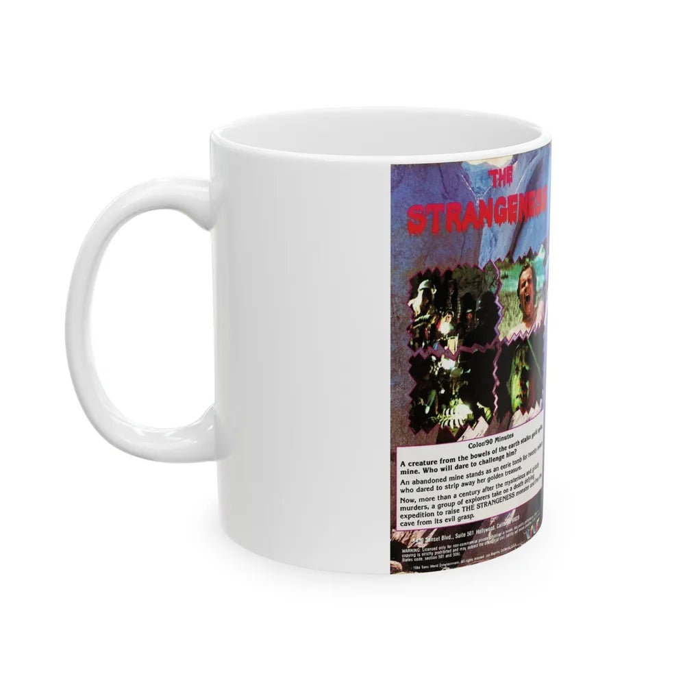 THE STRANGENESS (VHS COVER) - White Coffee Mug-Go Mug Yourself