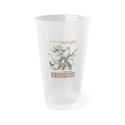 THE STREET FIGHTER 1974 Movie Poster - Frosted Pint Glass 16oz 16oz Frosted - Go Mug Yourself