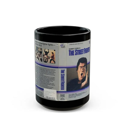 THE STREET FIGHTER (VHS COVER) - Black Coffee Mug 15oz - Go Mug Yourself