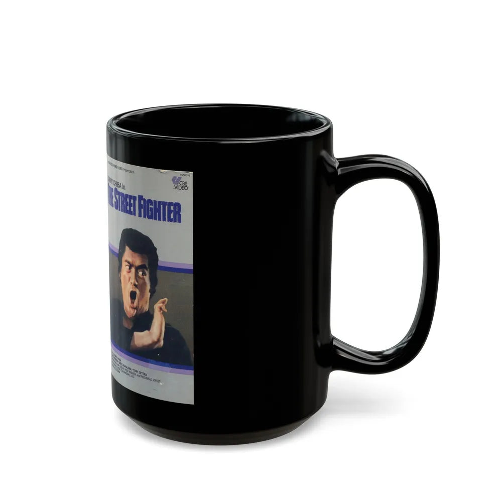 THE STREET FIGHTER (VHS COVER) - Black Coffee Mug-Go Mug Yourself