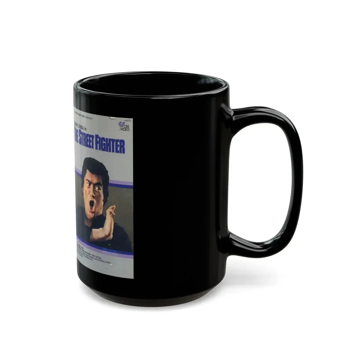 THE STREET FIGHTER (VHS COVER) - Black Coffee Mug - Go Mug Yourself