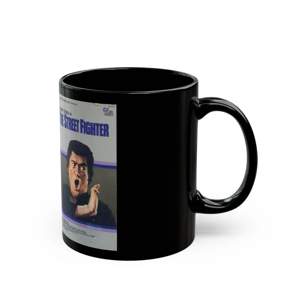 THE STREET FIGHTER (VHS COVER) - Black Coffee Mug-Go Mug Yourself