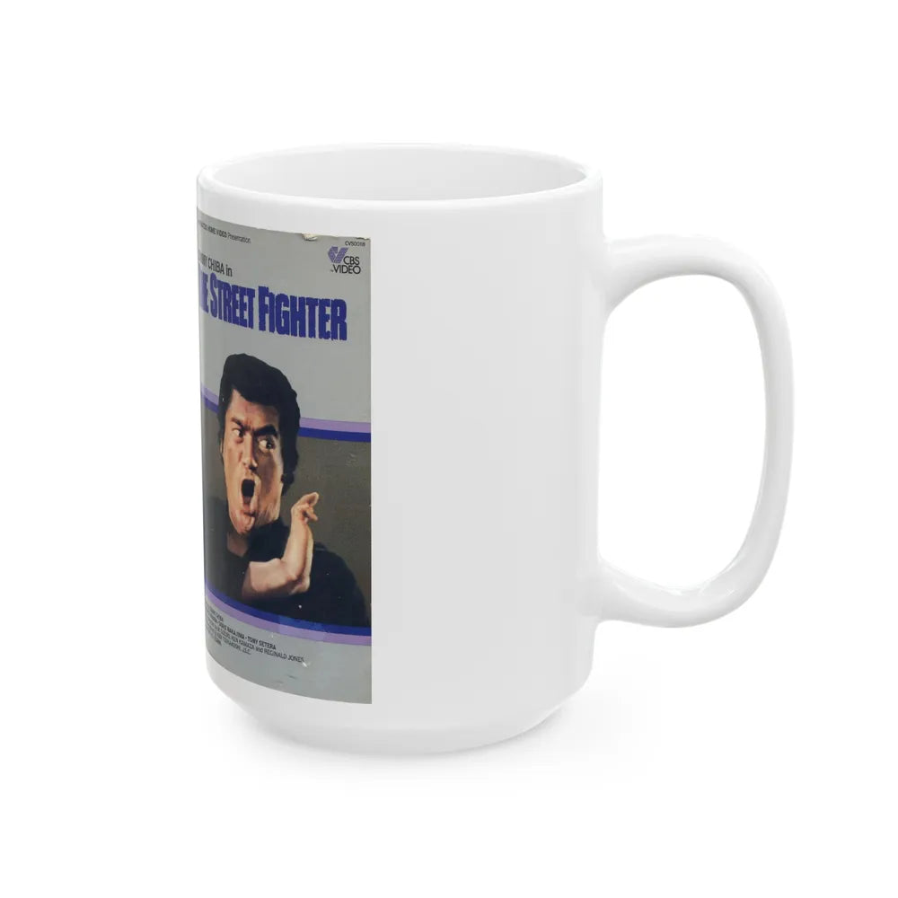 THE STREET FIGHTER (VHS COVER) - White Coffee Mug-Go Mug Yourself