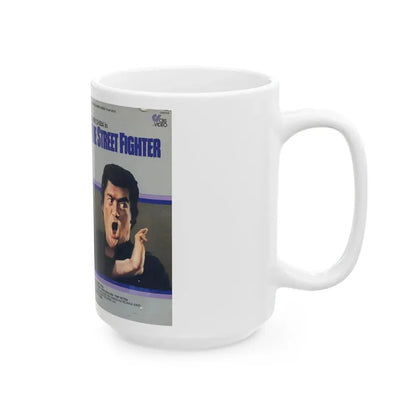 THE STREET FIGHTER (VHS COVER) - White Coffee Mug - Go Mug Yourself