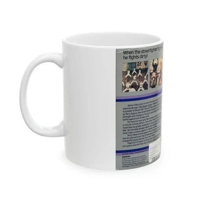 THE STREET FIGHTER (VHS COVER) - White Coffee Mug - Go Mug Yourself