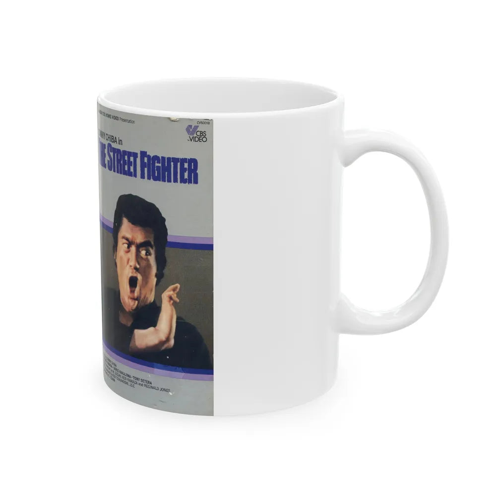 THE STREET FIGHTER (VHS COVER) - White Coffee Mug-Go Mug Yourself