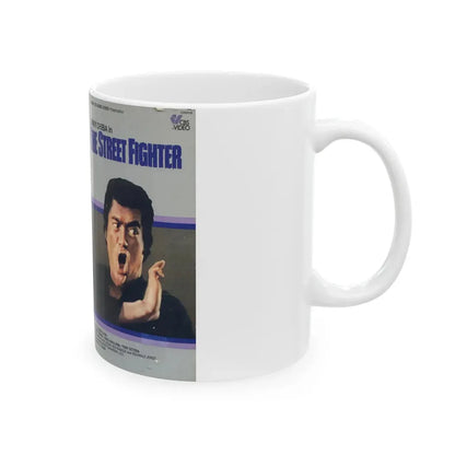 THE STREET FIGHTER (VHS COVER) - White Coffee Mug - Go Mug Yourself