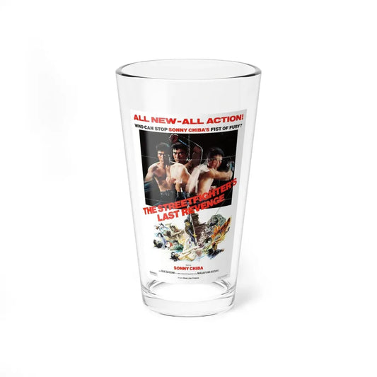 THE STREETFIGHTERS LAST REVENGE 1974 Movie Poster - Pint Glass 16oz 16oz - Go Mug Yourself