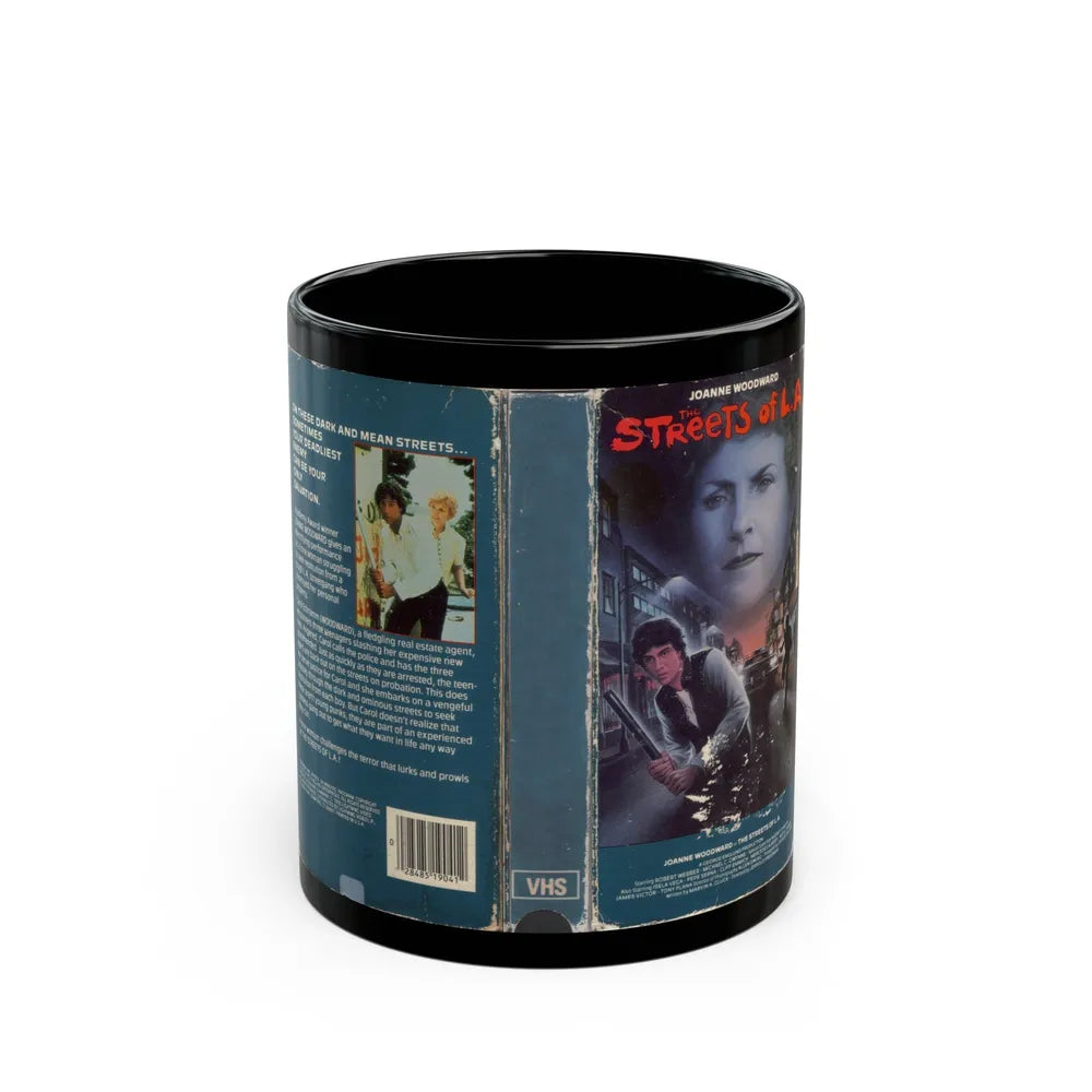 THE STREETS OF LA (VHS COVER) - Black Coffee Mug-11oz-Go Mug Yourself