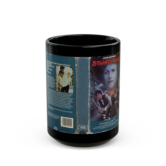 THE STREETS OF LA (VHS COVER) - Black Coffee Mug-15oz-Go Mug Yourself