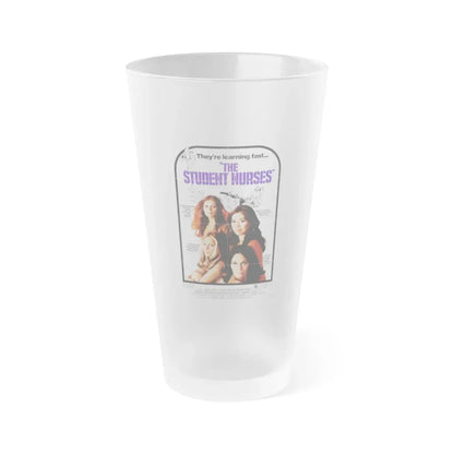THE STUDENT NURSES 1970 Movie Poster - Frosted Pint Glass 16oz 16oz Frosted - Go Mug Yourself