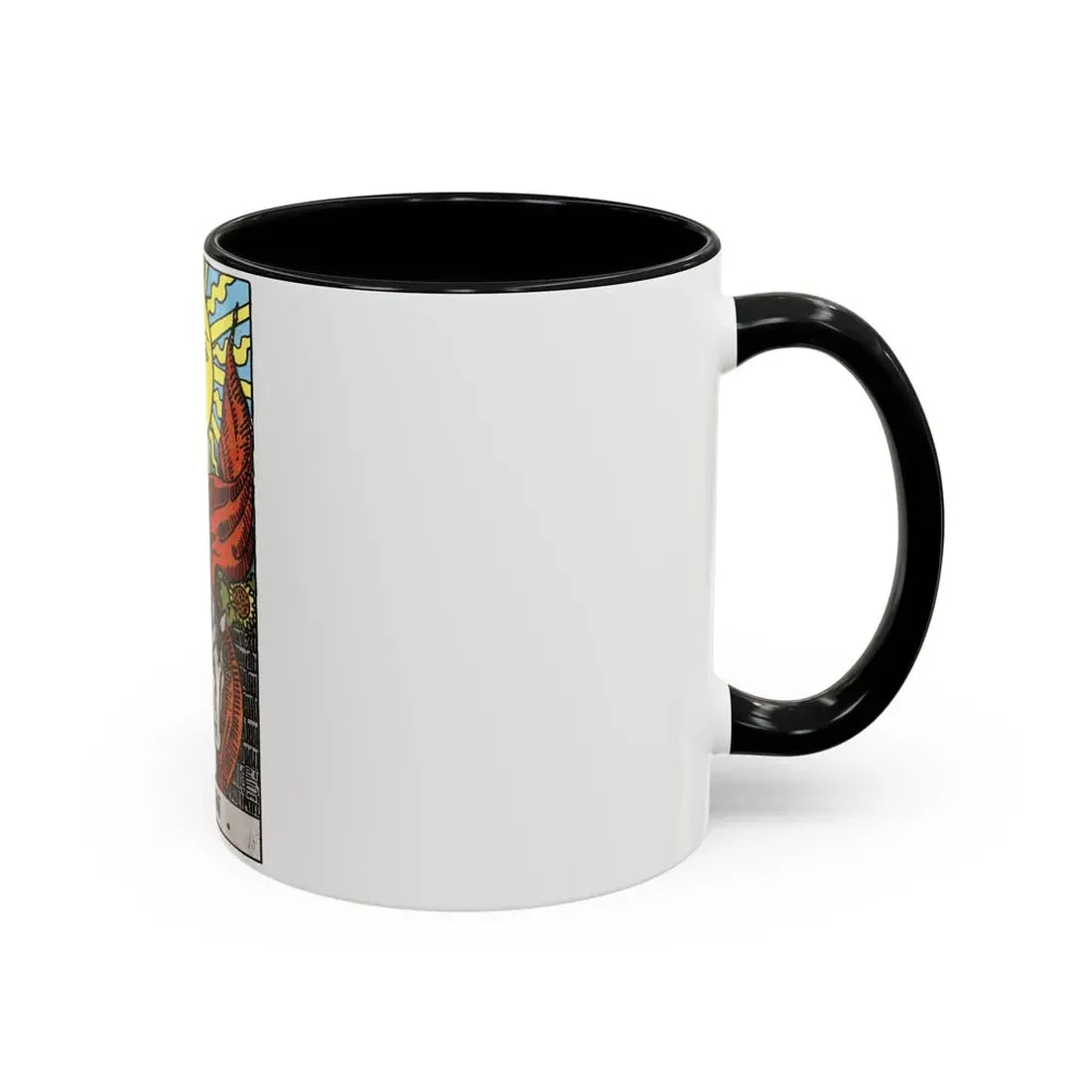 The Sun (Tarot Card) Accent Coffee Mug - Go Mug Yourself