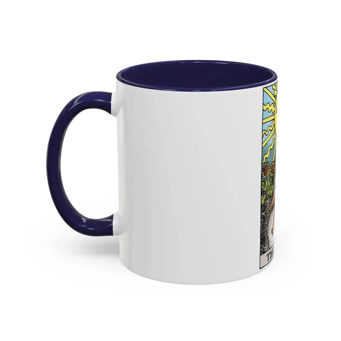 The Sun (Tarot Card) Accent Coffee Mug - Go Mug Yourself