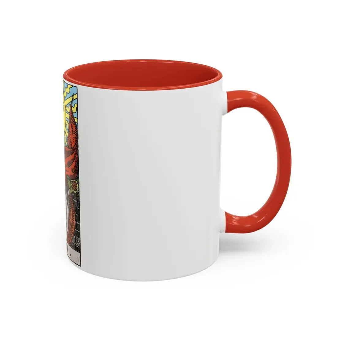 The Sun (Tarot Card) Accent Coffee Mug - Go Mug Yourself