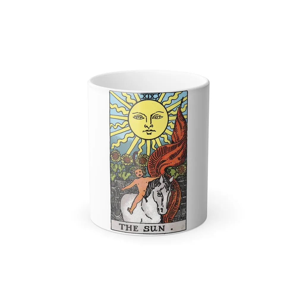 The Sun (Tarot Card) Color Changing Mug 11oz-11oz-Go Mug Yourself