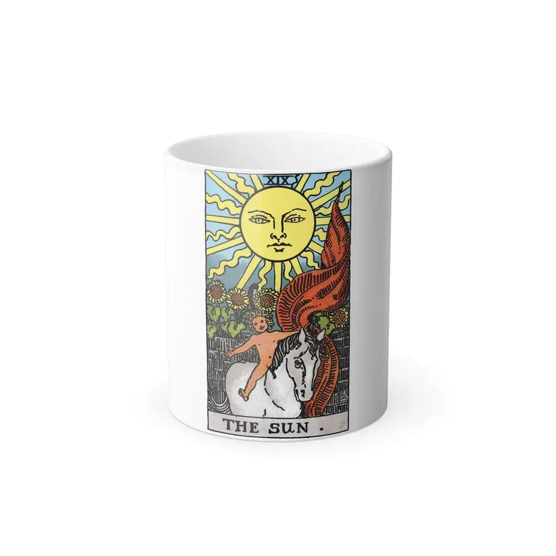 The Sun (Tarot Card) Color Changing Mug 11oz 11oz - Go Mug Yourself
