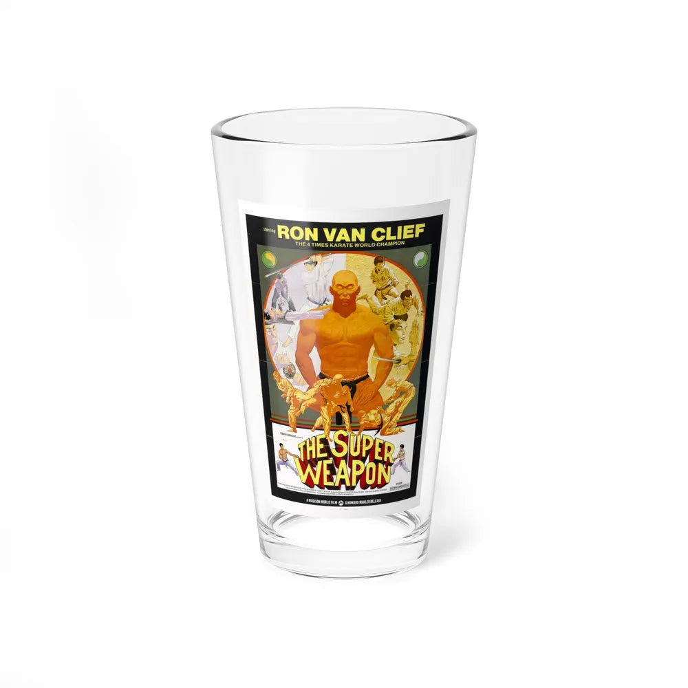 THE SUPER WEAPON 1976 Movie Poster - Pint Glass 16oz-16oz-Go Mug Yourself