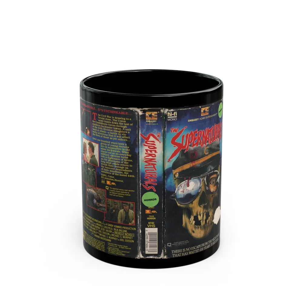 THE SUPERNATURALS (VHS COVER) - Black Coffee Mug-11oz-Go Mug Yourself