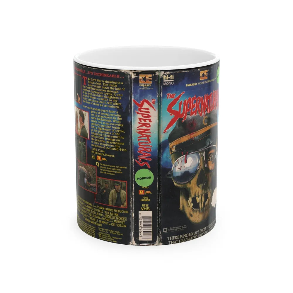 THE SUPERNATURALS (VHS COVER) - White Coffee Mug-11oz-Go Mug Yourself