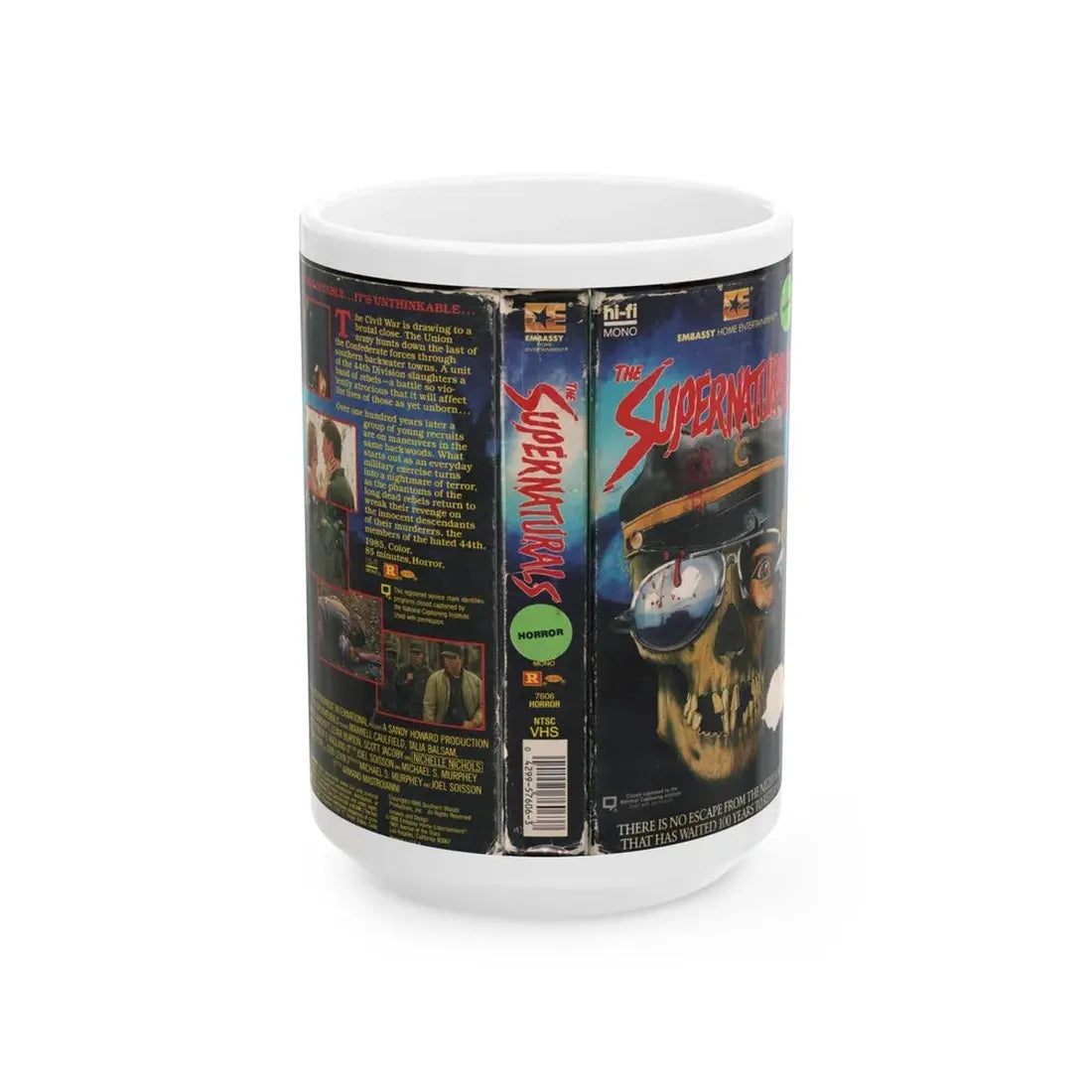 THE SUPERNATURALS (VHS COVER) - White Coffee Mug 15oz - Go Mug Yourself