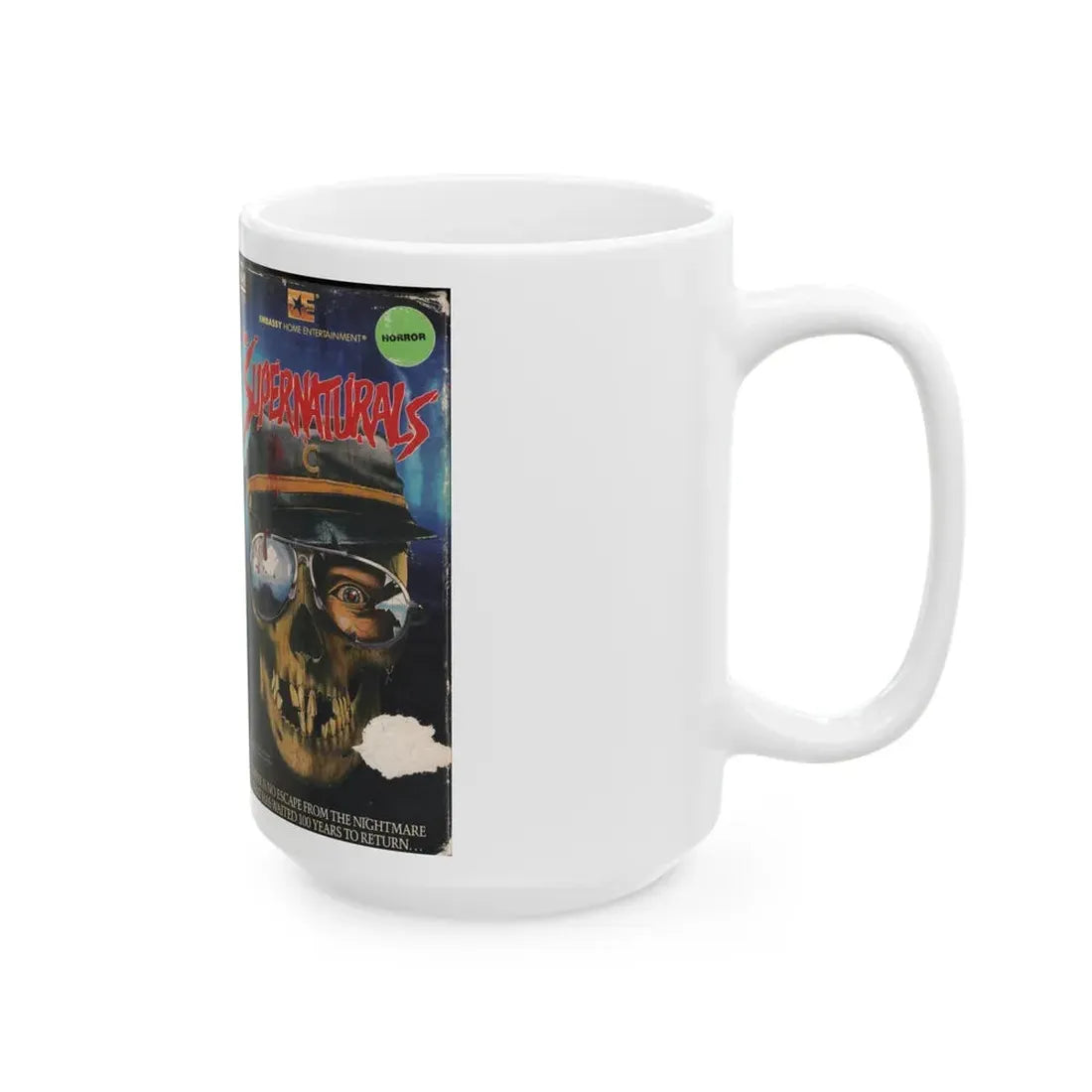 THE SUPERNATURALS (VHS COVER) - White Coffee Mug - Go Mug Yourself