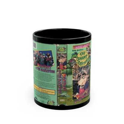 THE SWAMP CRITTERS OF LOST LAGOON PHATRAT AND THE MANATEES (VHS COVER) - Black Coffee Mug-11oz-Go Mug Yourself