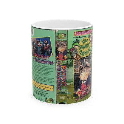 THE SWAMP CRITTERS OF LOST LAGOON PHATRAT AND THE MANATEES (VHS COVER) - White Coffee Mug 11oz - Go Mug Yourself