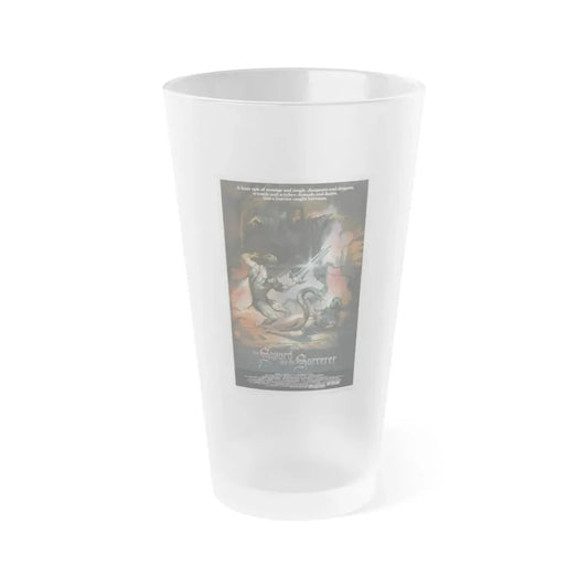 THE SWORD AND THE SORCERER 1982 Movie Poster - Frosted Pint Glass 16oz 16oz Frosted - Go Mug Yourself