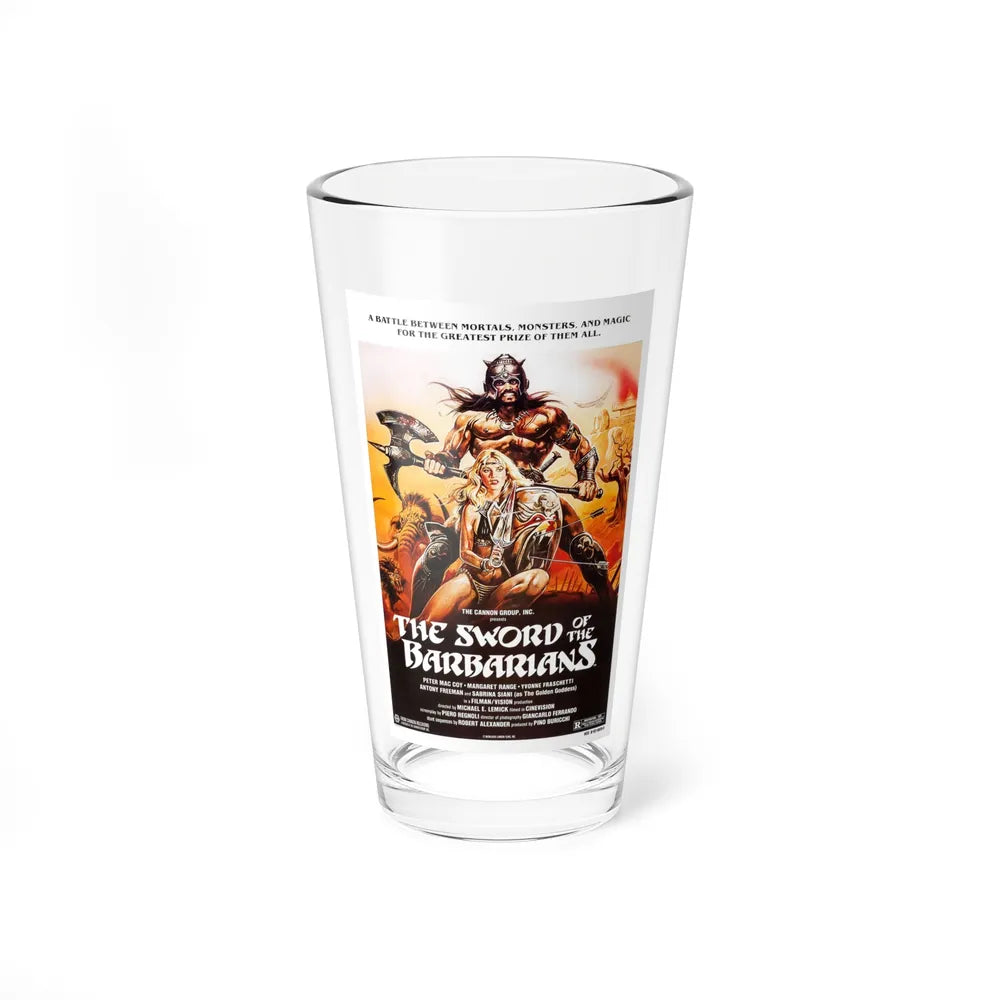 THE SWORD OF THE BARBARIANS 1982 Movie Poster - Pint Glass 16oz-16oz-Go Mug Yourself