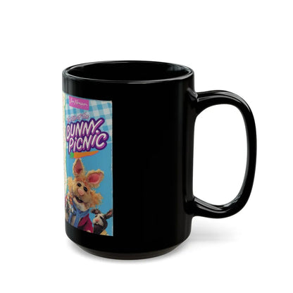 THE TALE OF THE BUNNY PICNIC (VHS COVER) - Black Coffee Mug-Go Mug Yourself