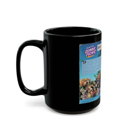 THE TALE OF THE BUNNY PICNIC (VHS COVER) - Black Coffee Mug-Go Mug Yourself