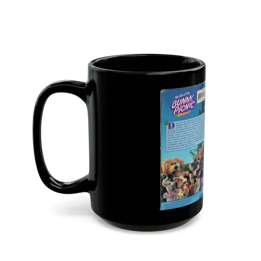 THE TALE OF THE BUNNY PICNIC (VHS COVER) - Black Coffee Mug - Go Mug Yourself