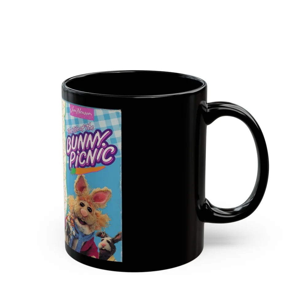 THE TALE OF THE BUNNY PICNIC (VHS COVER) - Black Coffee Mug-Go Mug Yourself