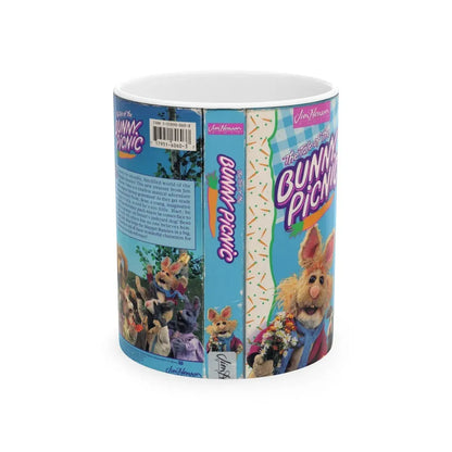 THE TALE OF THE BUNNY PICNIC (VHS COVER) - White Coffee Mug 11oz - Go Mug Yourself