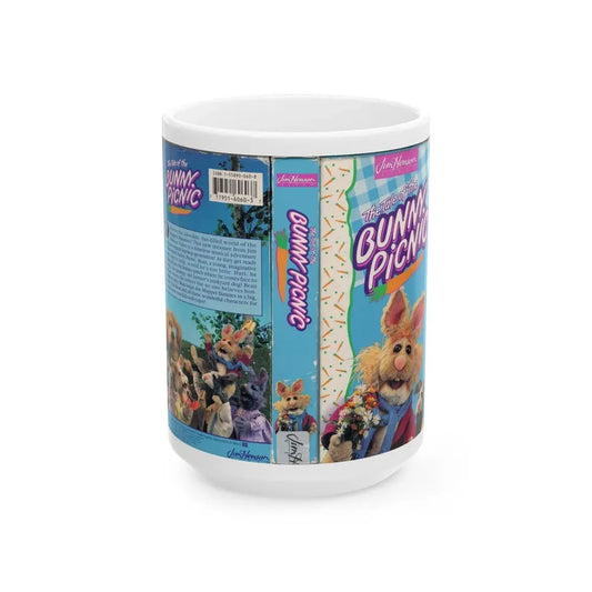 THE TALE OF THE BUNNY PICNIC (VHS COVER) - White Coffee Mug 15oz - Go Mug Yourself