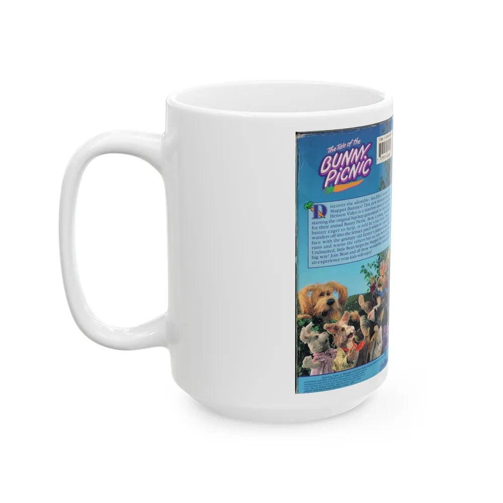 THE TALE OF THE BUNNY PICNIC (VHS COVER) - White Coffee Mug-Go Mug Yourself